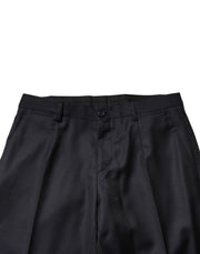 Dolce & Gabbana Black Wool Single Breasted Men 2 Piece Suit