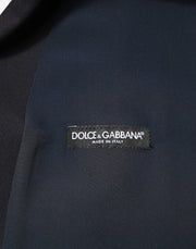 Dolce & Gabbana Black Wool Single Breasted 3 Piece Men Suit