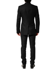 Dolce & Gabbana Black Embellished Single Breasted 2 Pc Suit