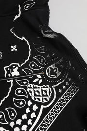 Dolce & Gabbana Black Bandana Hooded Men Sweatshirt Sweater