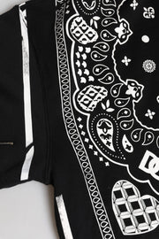 Dolce & Gabbana Black Bandana Hooded Men Sweatshirt Sweater