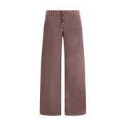 Magda Butrym Brown Cotton Relaxed Fit Jeans