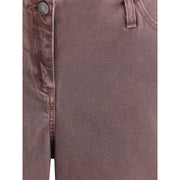 Magda Butrym Brown Cotton Relaxed Fit Jeans
