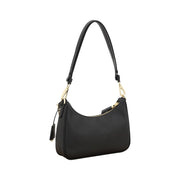 Prada Black Calf Leather Bos Taurus Shoulder Bag