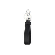 Prada Black Stainless Steel Keychain