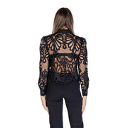 Morgan De Toi Black Polyester Blouse