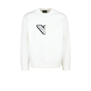 Emporio Armani White Cotton Sweatshirt