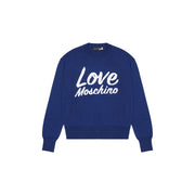 Love Moschino Blue Wool Sweatshirt