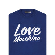 Love Moschino Blue Wool Sweatshirt