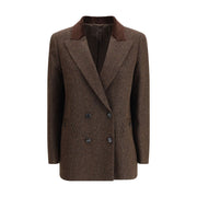 Blazé Milano Brown Fleece Wool Blazer