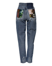 Dolce & Gabbana Blue Distressed Cotton AMBER Denim Jeans