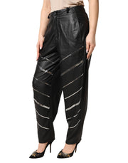 Philosophy di Lorenzo Serafini Black Embellished Tapered  Pants