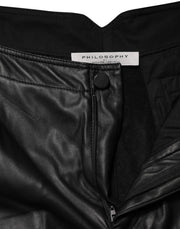 Philosophy di Lorenzo Serafini Black Embellished Tapered  Pants