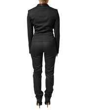 Exte Black Double Breasted Pants Blazer Jacket 2 Piece Suit