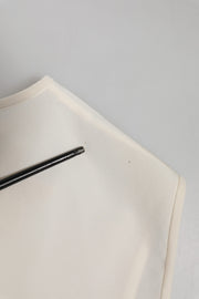 Dolce & Gabbana White Embellished Crystal Sequin Fairy  Top