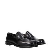 Givenchy Black Leather Slip-On Loafers