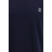 Brunello Cucinelli Blue Cotton T-Shirt
