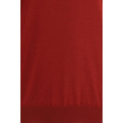 Brunello Cucinelli Red Fleece Wool Sweatshirt