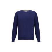 Brunello Cucinelli Blue Fleece Wool Sweatshirt