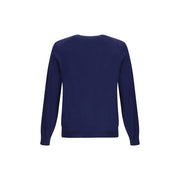 Brunello Cucinelli Blue Fleece Wool Sweatshirt