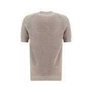 Brunello Cucinelli Beige Linen T-Shirt