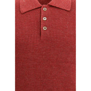 Brunello Cucinelli Red Cotton Dress Shirt
