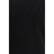 Fendi Black Cotton T-Shirt