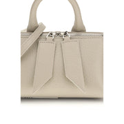 The Attico Beige Calf Leather Bos Taurus Shoulder Bag
