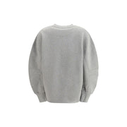 The Attico Gray Cotton Sweatshirt