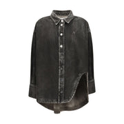 The Attico Black Denim Shirt