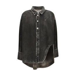 The Attico Black Denim Shirt