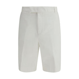 Thom Browne White Polyester Bermuda Shorts