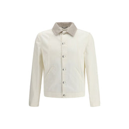 Brunello Cucinelli White Cotton Denim Jacket