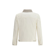 Brunello Cucinelli White Cotton Denim Jacket