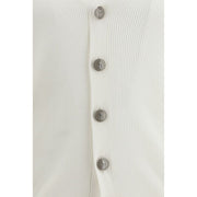 Brunello Cucinelli White Cotton Cardigan