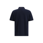 Thom Browne Blue Cotton Polo Shirt