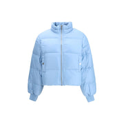 Ganni Light Blue Nylon Coat