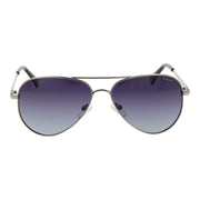 Polaroid Silver Metal Sunglasses