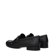 Givenchy Black Leather Slip-On Loafers