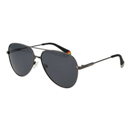 Polaroid Gray Metal Sunglasses