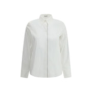 Brunello Cucinelli White Cotton Dress Shirt