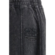 Ganni Black Cotton Casual Pants