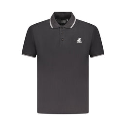 U.S. Grand Polo Black Cotton Mens Polo Shirt