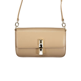 Furla Beige Leather Handbag