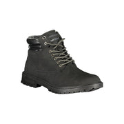 Gas Black Polyurethane Men Ankle Boot