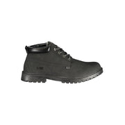 Gas Black Polyurethane Men Ankle Boot