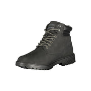 Gas Black Polyurethane Men Ankle Boot