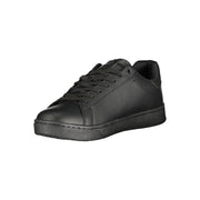 Gas Black Polyurethane Men Sneaker