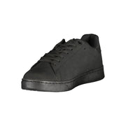 Gas Black Polyurethane Men Sneaker