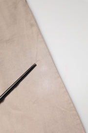 U.S. POLO ASSN. Beige Cotton Stretch Straight Mid Waist Trouser Pants